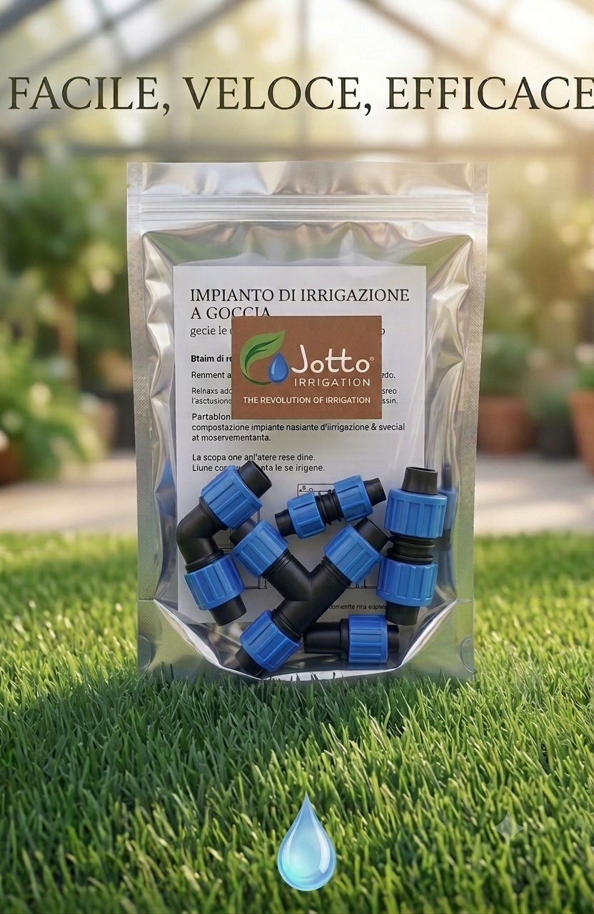 kit misto -Jotto Dripping (raccordo brevettato con Gocciolatore integrato) 16mm
