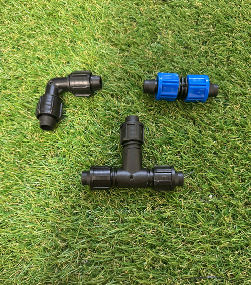 kit misto 12 pezzi Jotto Dripping – raccordo brevettato con gocciolatore integrato per tubi 16mm